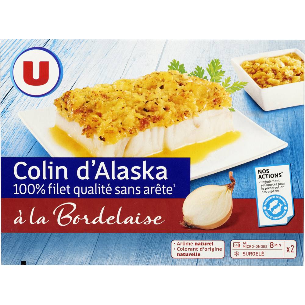 Les Produits U - Colin d'alaska à la bordelaise (400g)