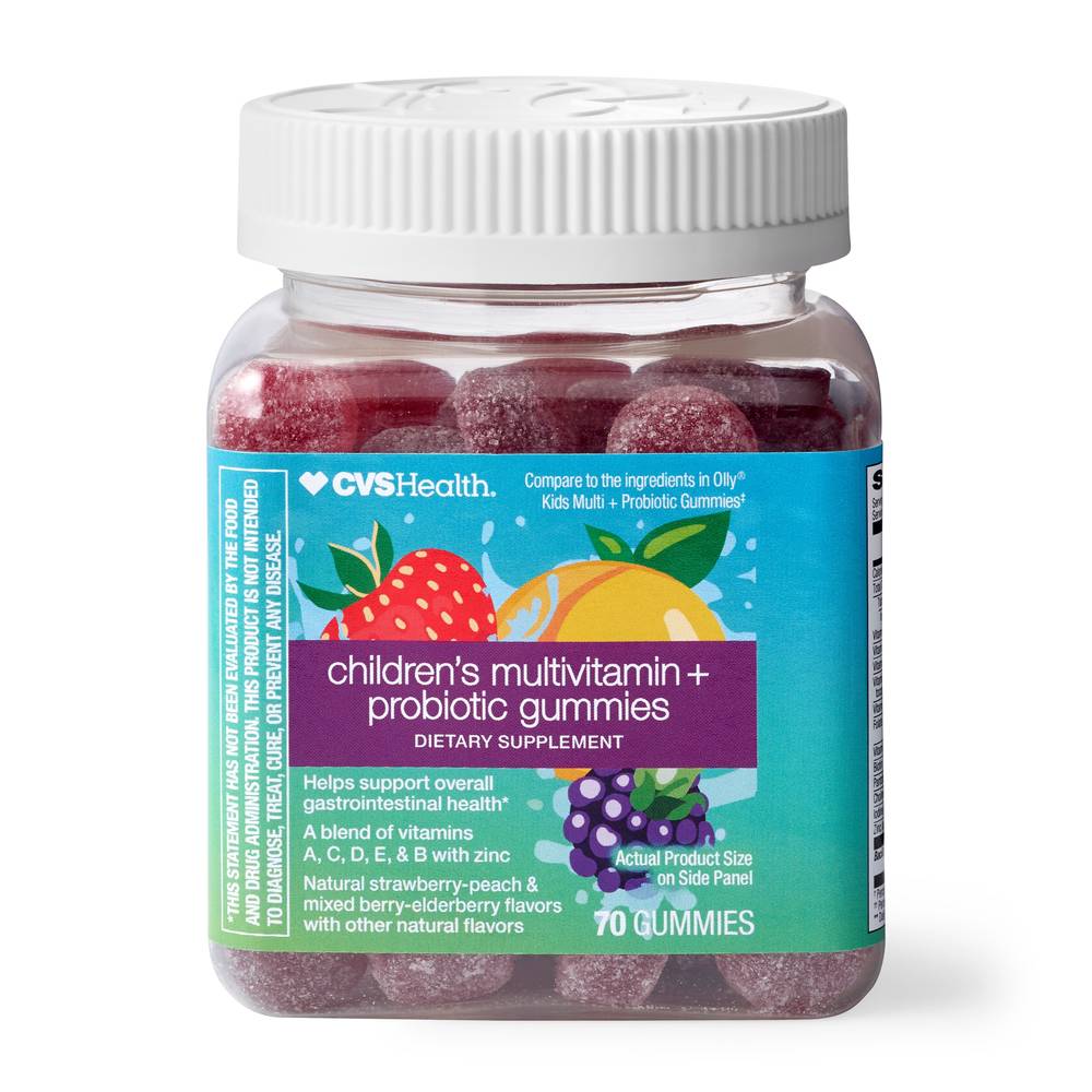 CVS Health Children's Multivitamin + Probiotic Gummies, 70 CT