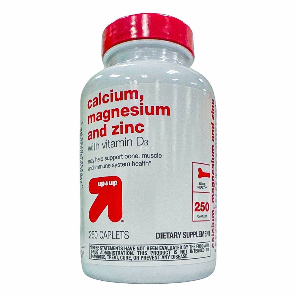 Up&Up Calcium Magnesium & Zinc Dietary Supplement Caplets