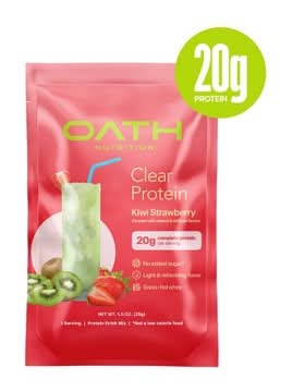 Oath Nutrition Single Serve Clear Protein Powder, Kiwi-Strawberry (1 oz)