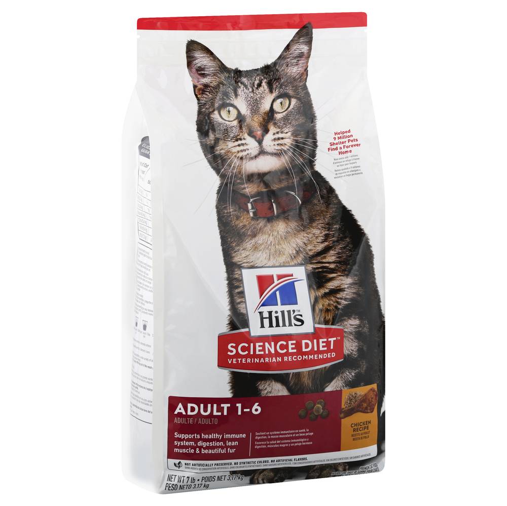 Hill's Premium Chicken Recipe Adult 1-6 Cat Food (7 lbs)