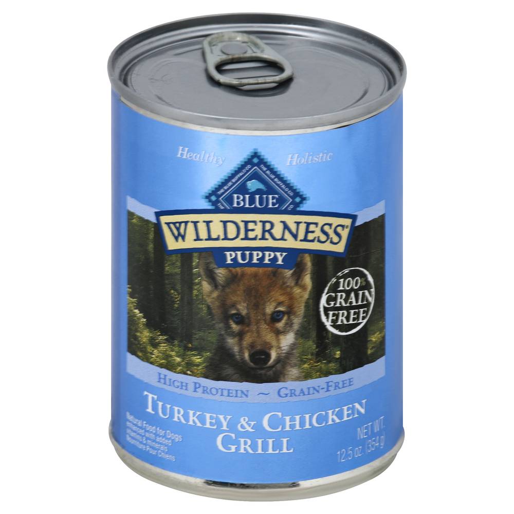 Blue Buffalo Wilderness Puppy Turkey and Chicken Grill Wet Dog Food (12.5 oz)