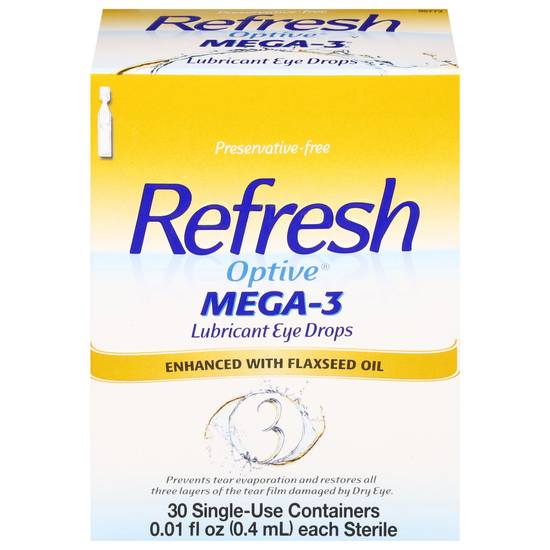 Refresh Optive Mega-3 Eye Drops (30 ct)