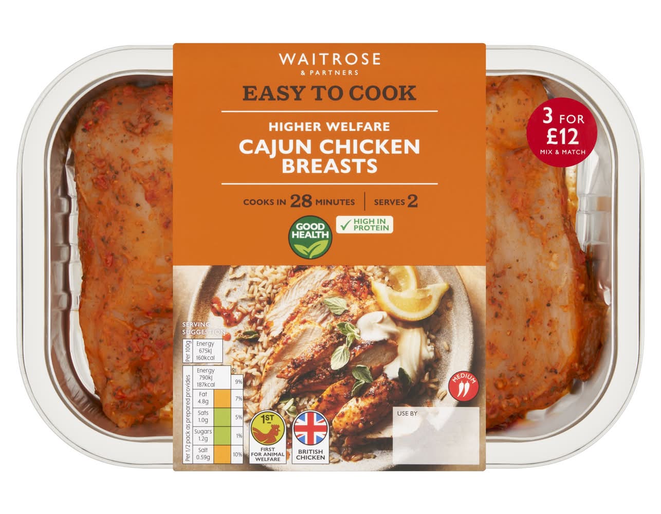 WR ETC CAJUN CHCKN BREASTS PM3/1200 270G