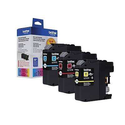 Brother Lc1013 Standard Yield Ink Cartridge, Cyan-Magenta-Yellow (3 ct)