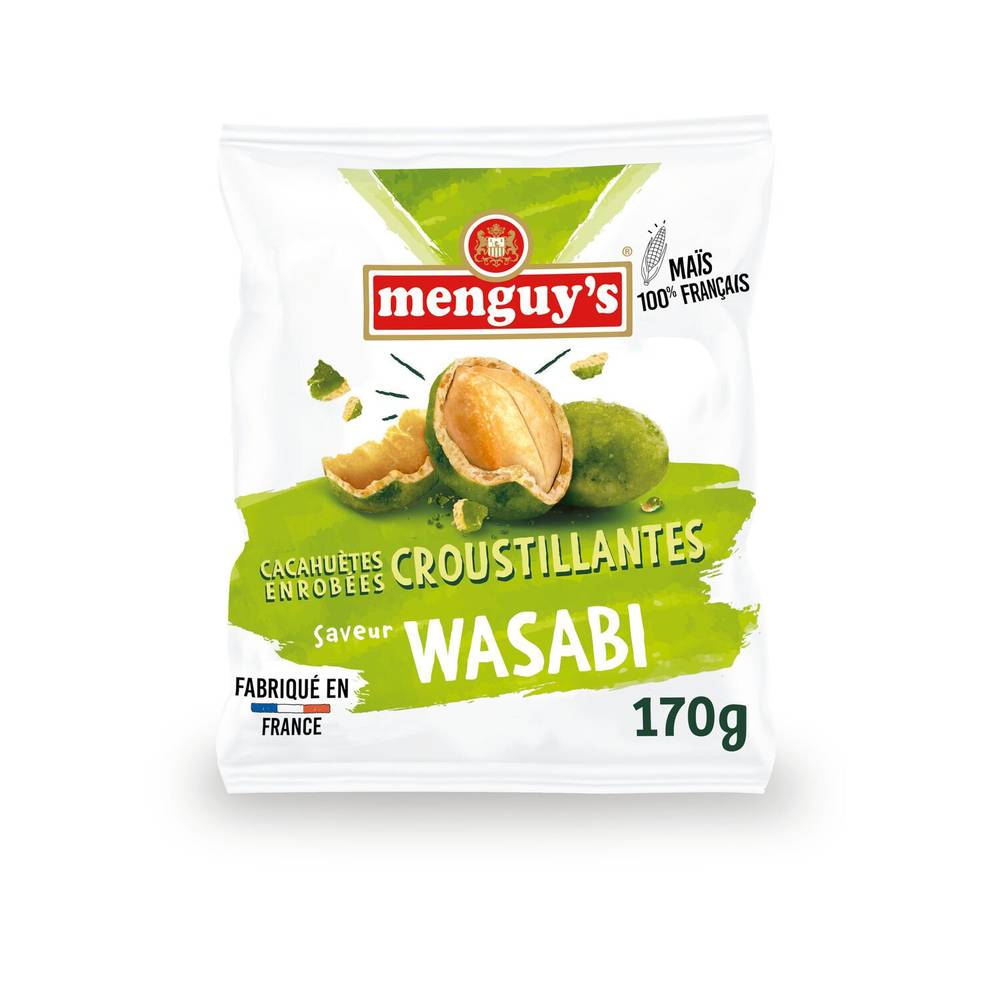 Menguy's - Cacahuètes enrobées croustillantes wasabi