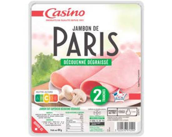 Jambon De Paris Dégraissé Découénné 2Tranches 80g Casino