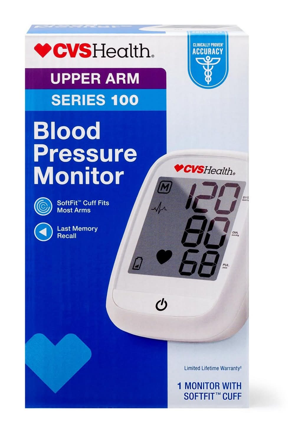 CVS Pharmacy Dual User Automatic Inflate Blood Pressure Monitor