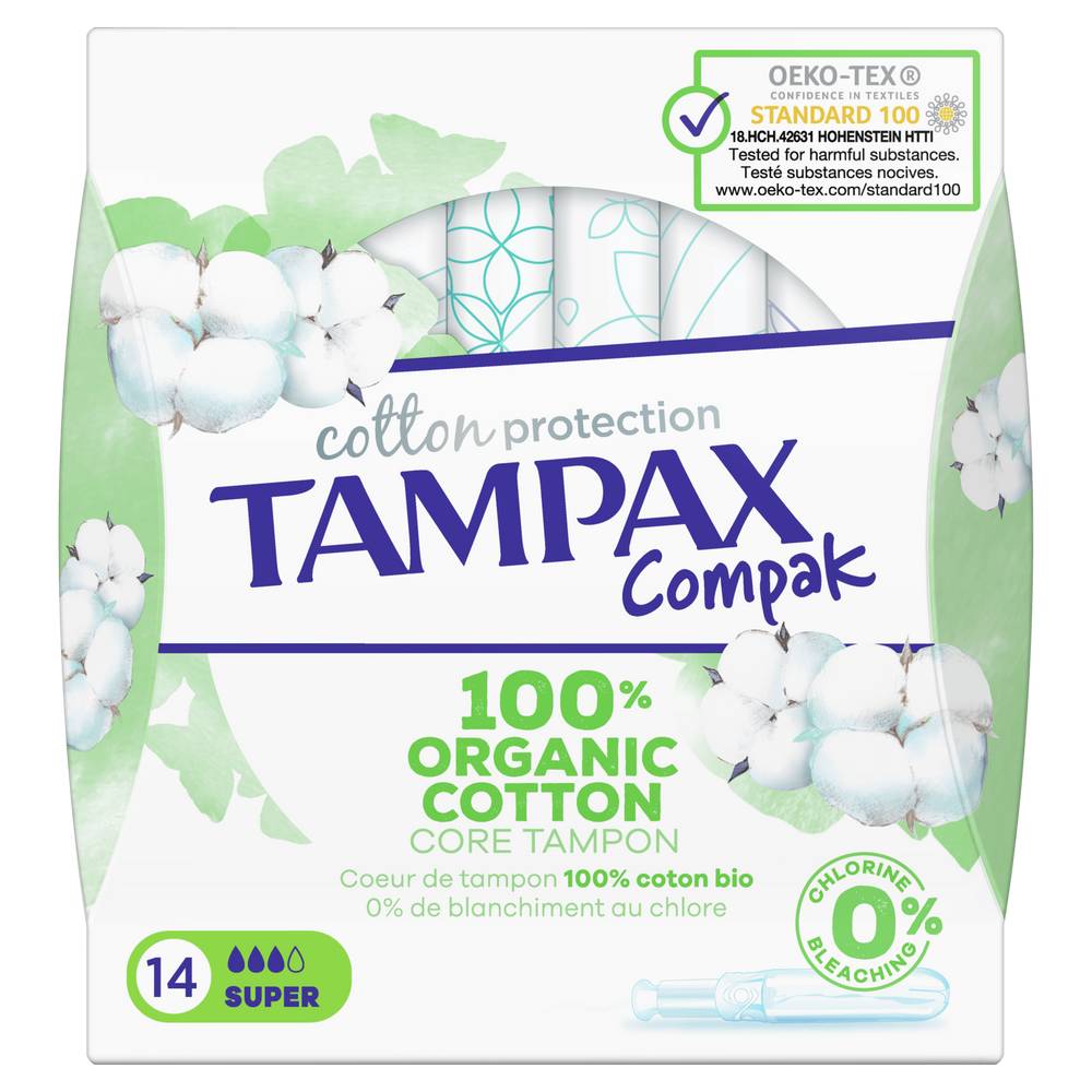 Tampax - Compak cotton protection tampons avec applicateur, female (14)