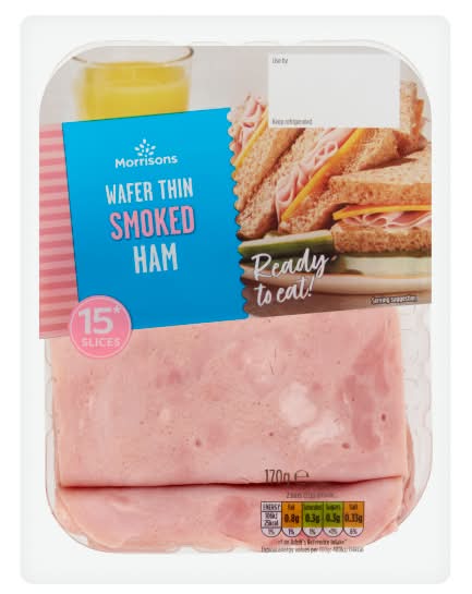 Morrisons Wafer Thin Smoked Ham (15 pack)