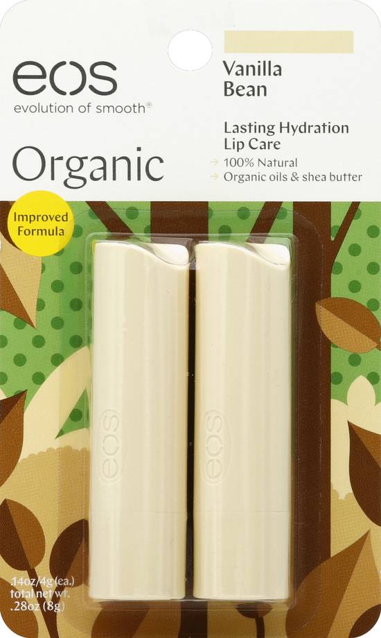 Eos Vanilla Bean Lip Balm For Super-Smooth Lips (2 x 0.14 oz)
