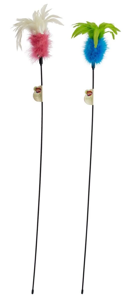 Leaps & Bounds · Varita plumas y cascabel para gato, XL