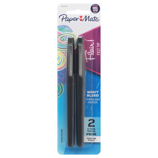 Paper Mate Flair Felt Tip Pens 0.7 mm Medium Point Black Ink