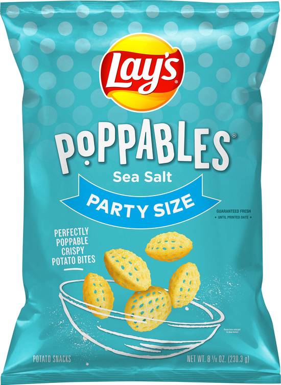 Lay's Poppables Sea Salt Party Size Potato Snacks