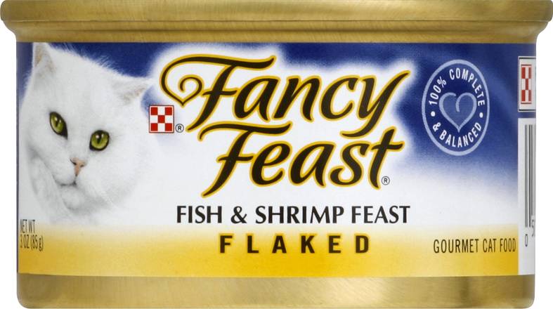 Fancy Feast Gourmet Flaked Fish & Shrimp Feast Cat Food