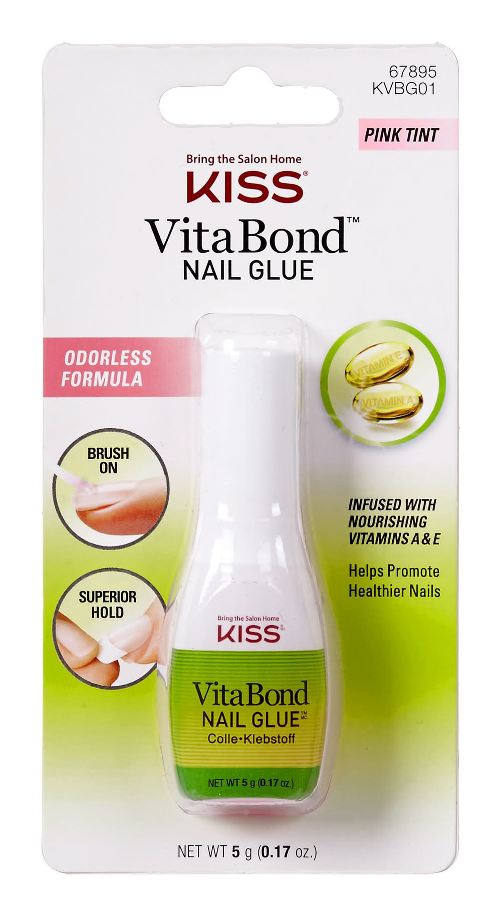 KISS Vita Bond Pink Tint Nail Glue (5 g)