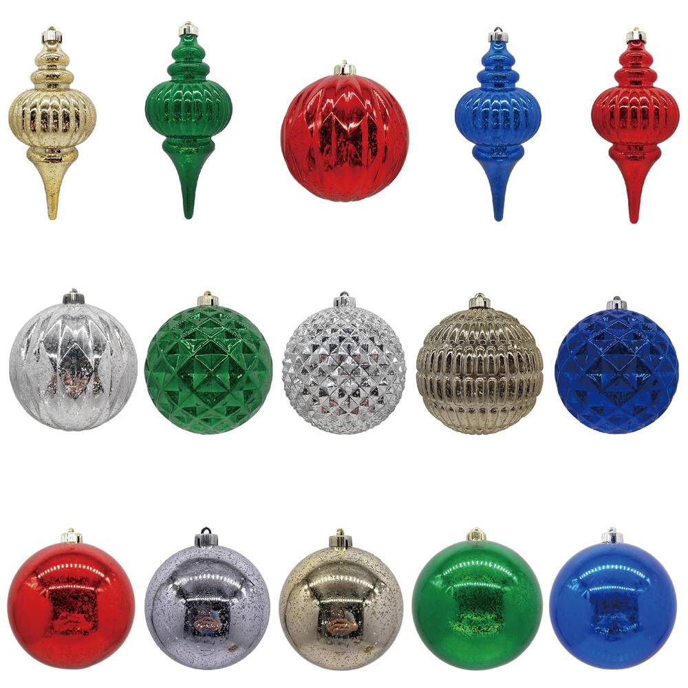 Holiday Living Assorted 6-in Shatterproof Ornaments | 19-0374M-24