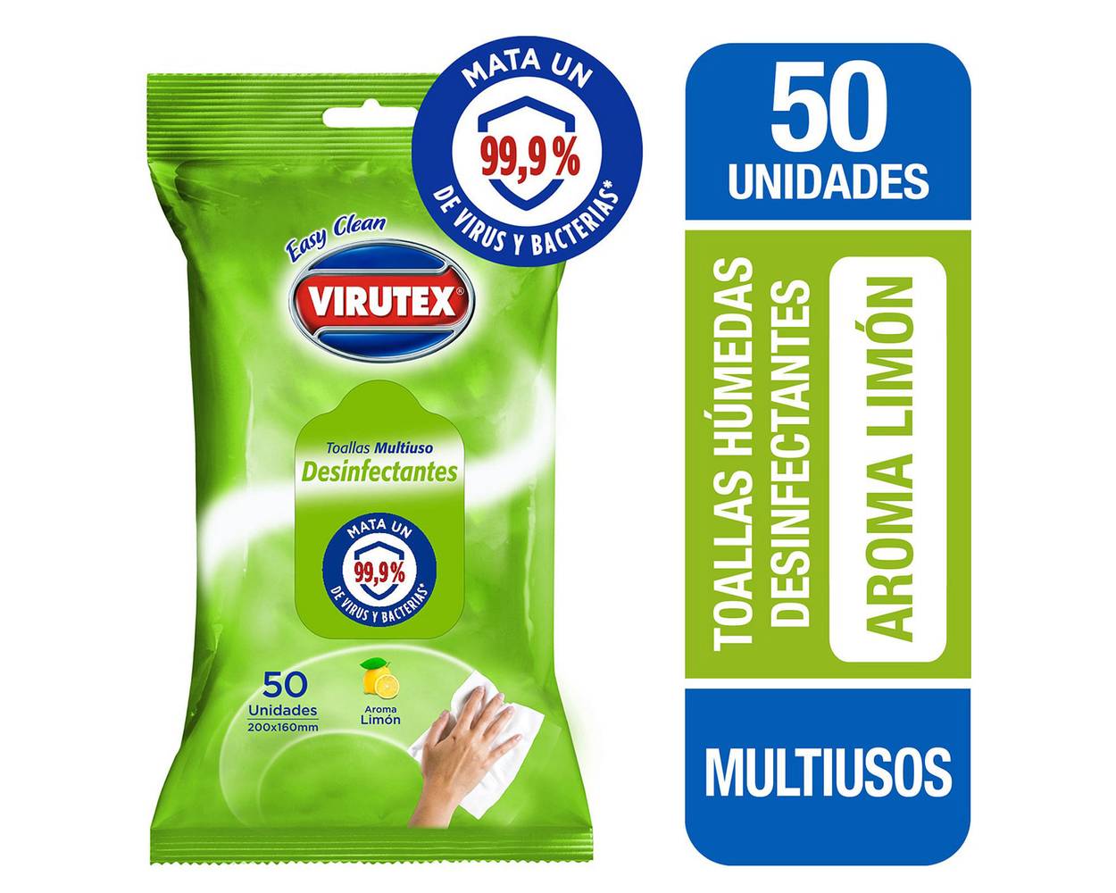 Virutex toallitas desinfectantes (bolsa 50 u)