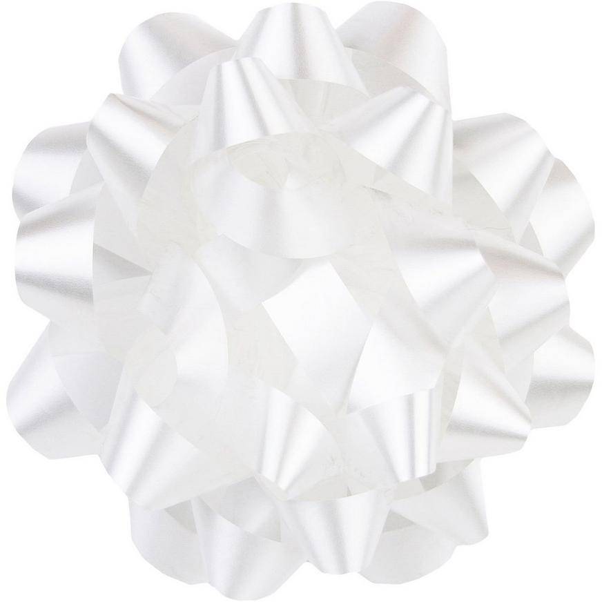 Party City Ribbon Gift Bow, White