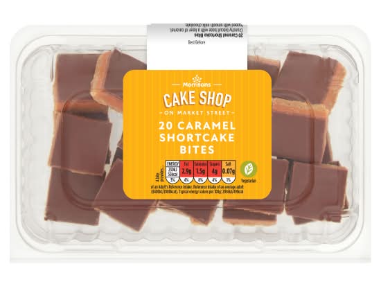 Morrisons Cake Shop Caramel Shortcake Bites (20 pack)