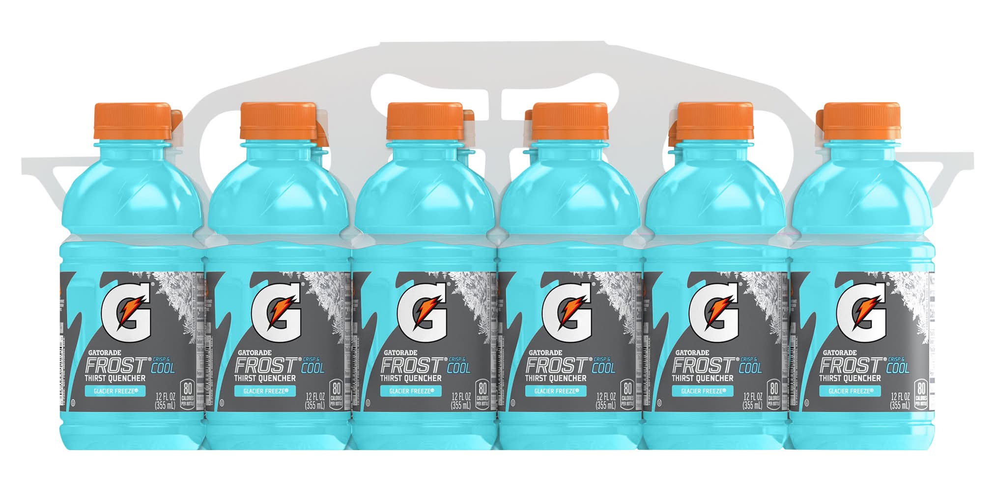 Gatorade Crisp & Cool Frost Thirst Quencher Sports Drink, Glacier Freeze (12 x 12 fl oz)