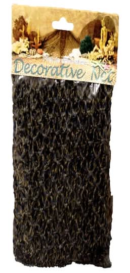 U.S. Shell Canvas Hanging Decoration Net, 200 sq in, Brown