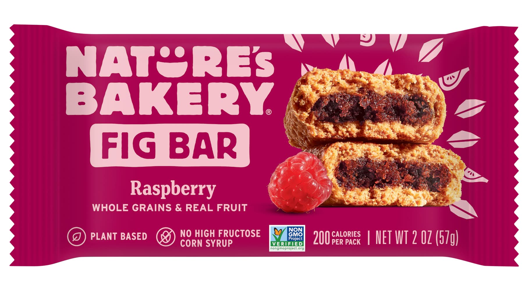 Nature's Bakery Real Fruit & Whole Grains Fig Bar, Raspberry (2 oz)