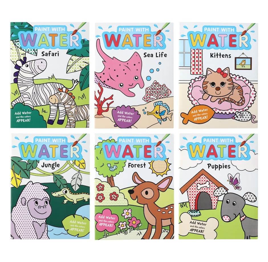 Paint With Water Activity Books 24 Pages
