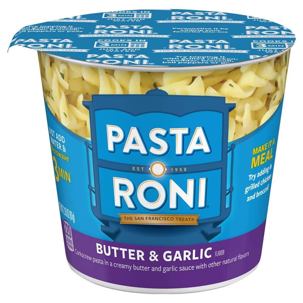 Pasta Roni Cup Mix, Butter & Garlic (2.15 oz)