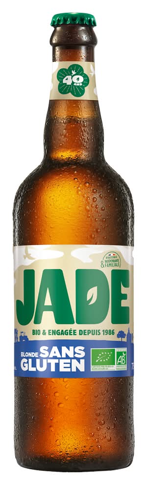 Jade - Bière blonde sans gluten biologique (750ml)