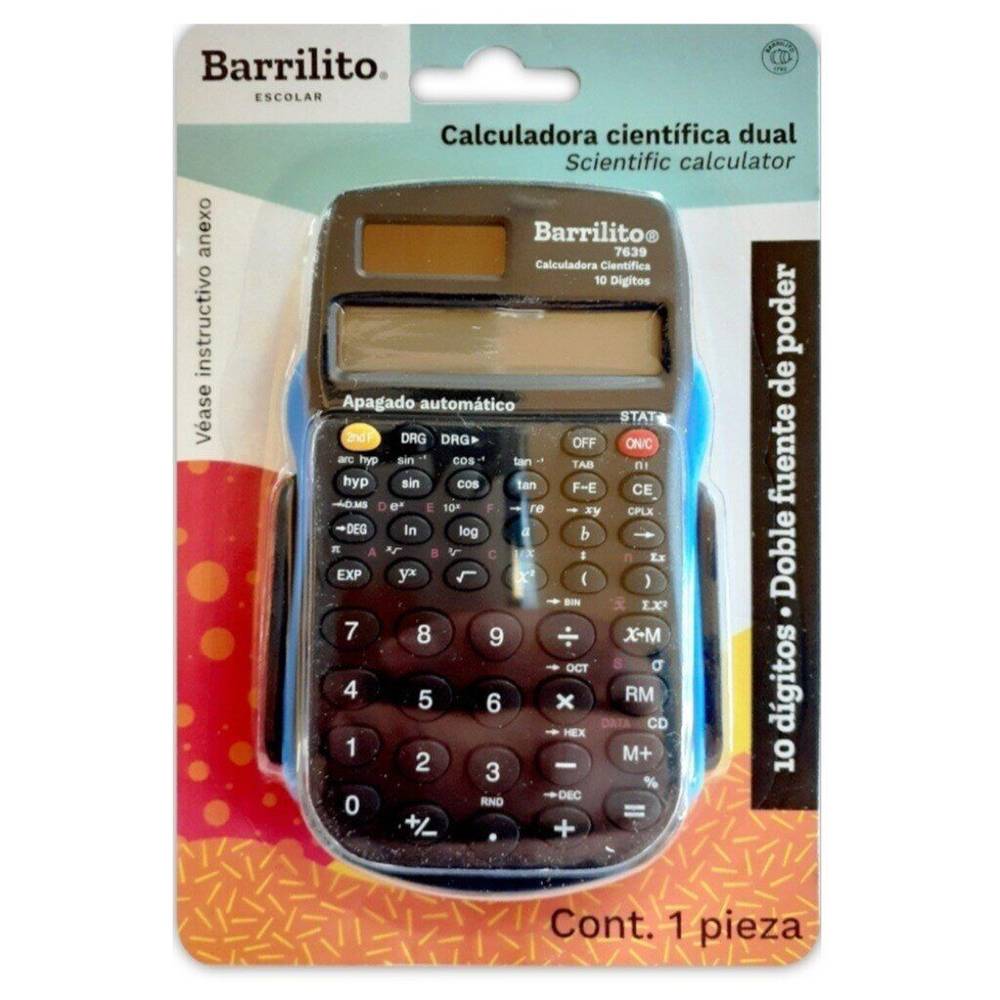 Barrilito calculadora científica dual (1 pieza)
