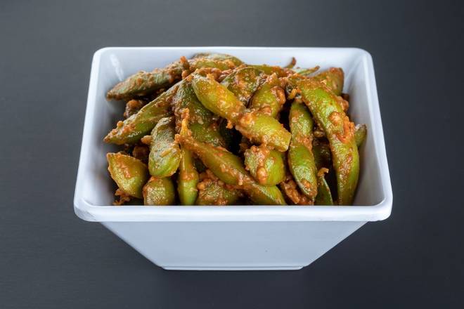 (g176) Spicy Garlic Edamame