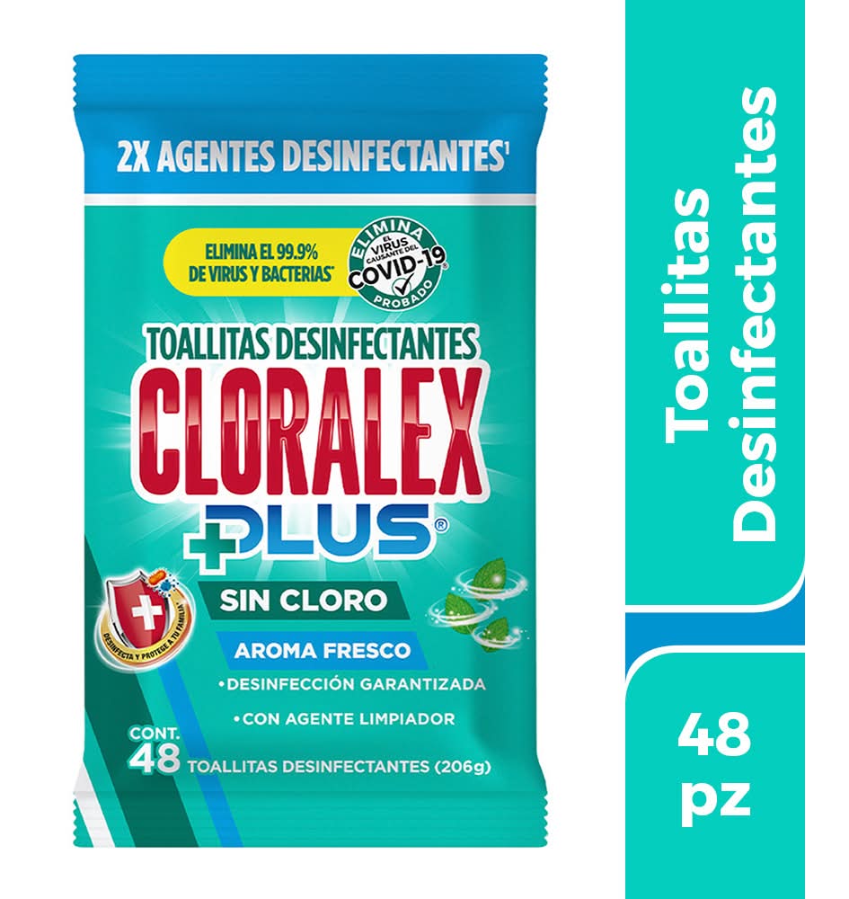 Cloralex · Toallitas desinfectantes fresco aroma (48 un)