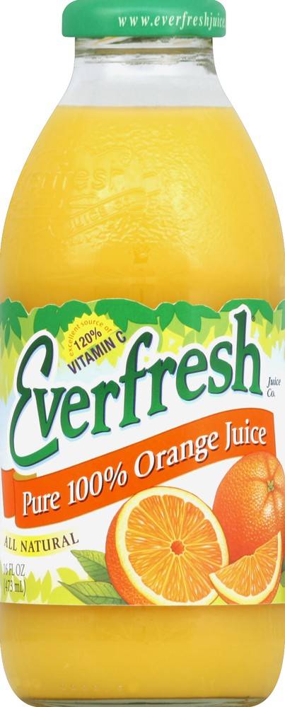 Everfresh Pure 100% Orange Juice (16 fl oz)
