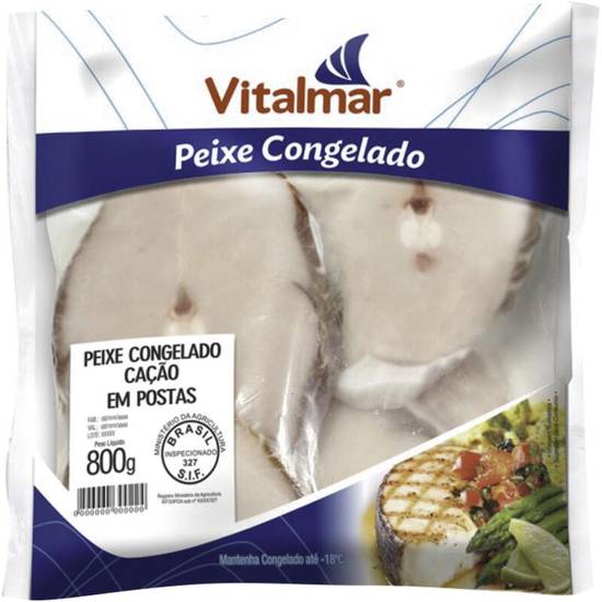 Vitalmar peixe cação em posta (800 g)