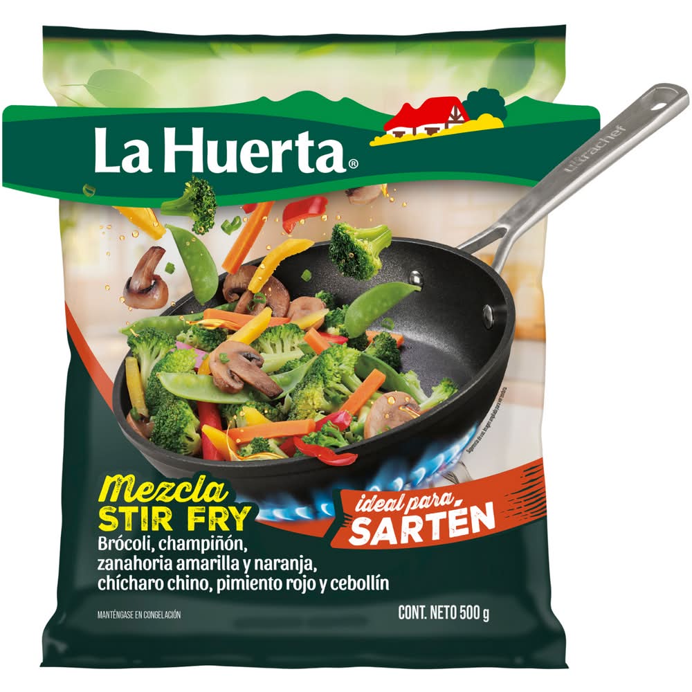 La Huerta · Mezcla de verduras congeladas para stir fry (500 g)