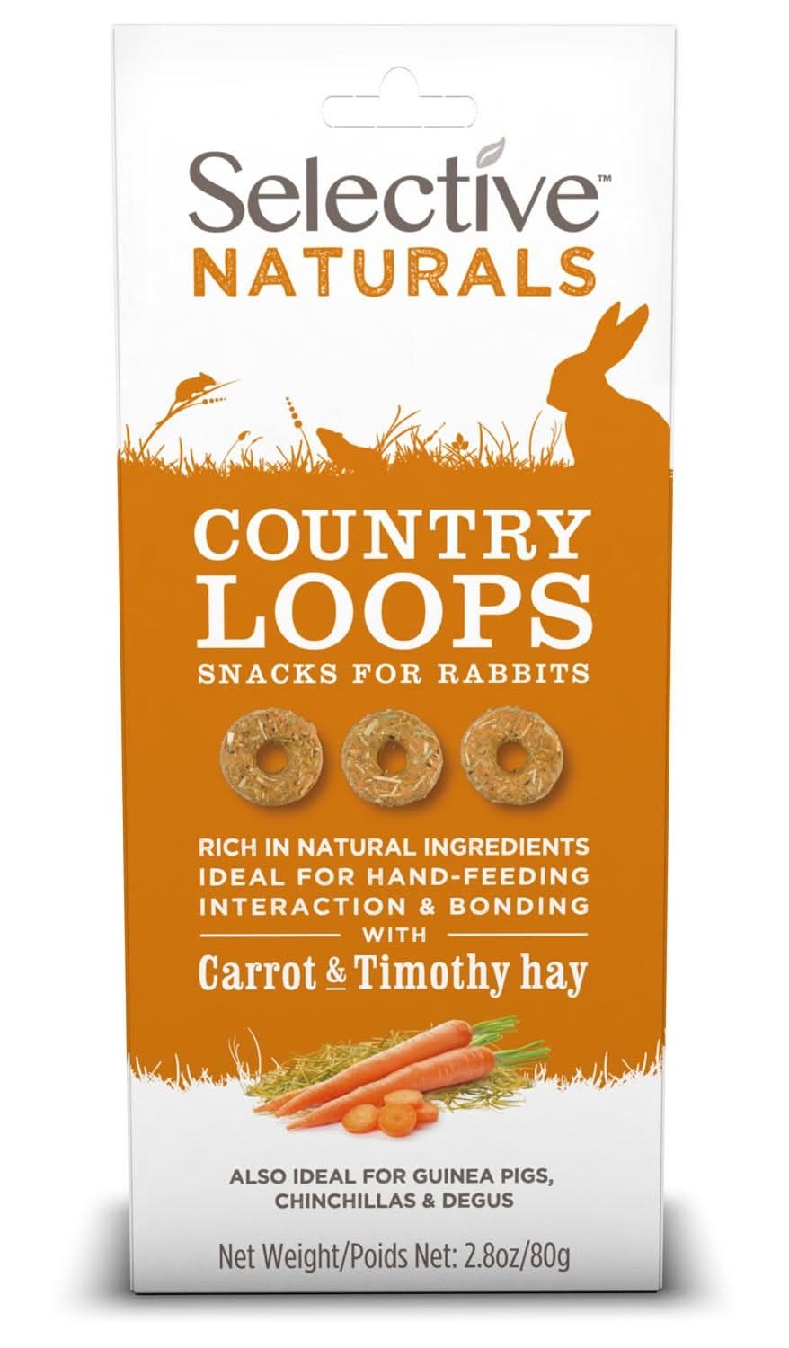 Selective Naturals Country Loops Small Animal Treats, 2.8 oz