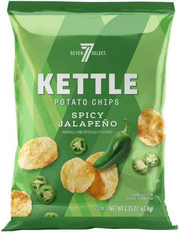 7-Select Kettle Spicy Jalapeno Potato Chips 2.25oz