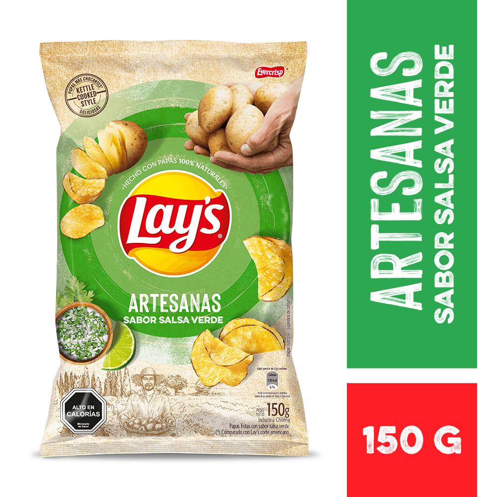 Lay's · Papas fritas artesanas - Salsa Verde (150 g)