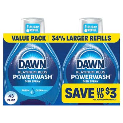 Dawn Platinum Plus Powerwash Dish Spray (21.5 fl oz, 2 ct)