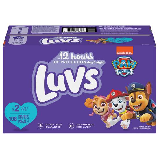 Luvs Ultra Leakguards Diapers Size 2 (108 ct)