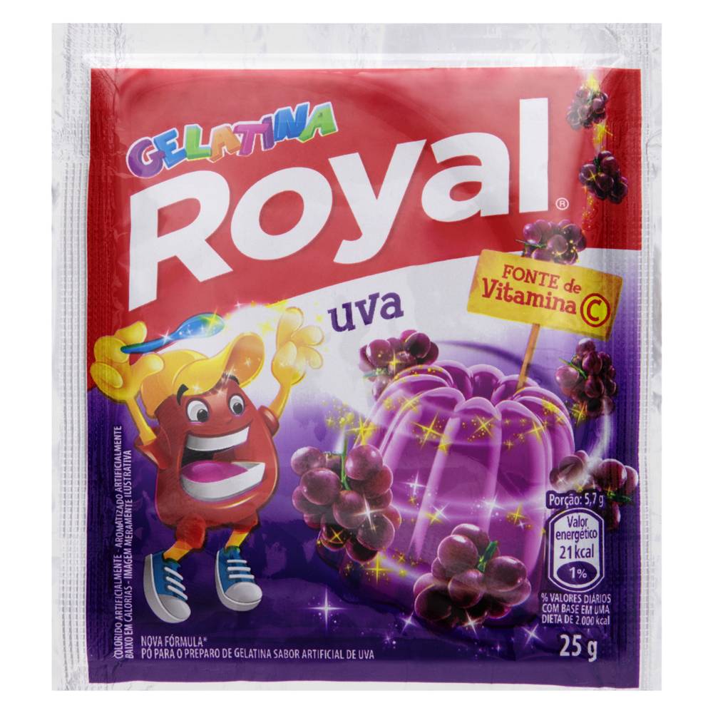 Royal · Gelatina em pó sabor uva (25 g)