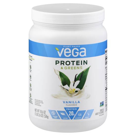 Vega Plant Based Vanilla Protein Drink Mix (18.6 oz)