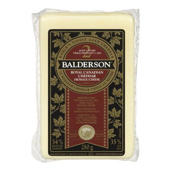 Balderson Royal Canadian Cheddar Cheese Aged 2 Years (280 g)