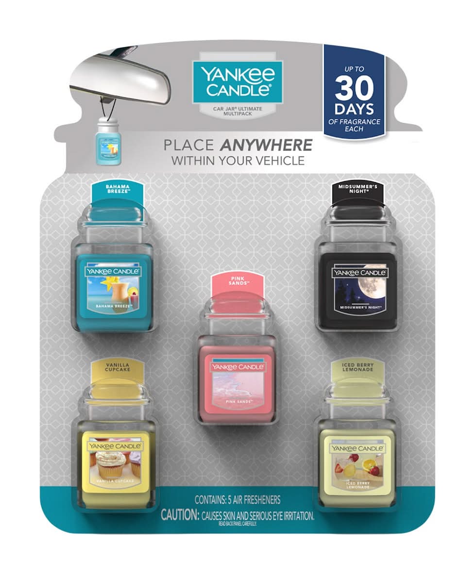 Yankee Candle Car Jar Ultimate Multipack Air Freshener, 5-count