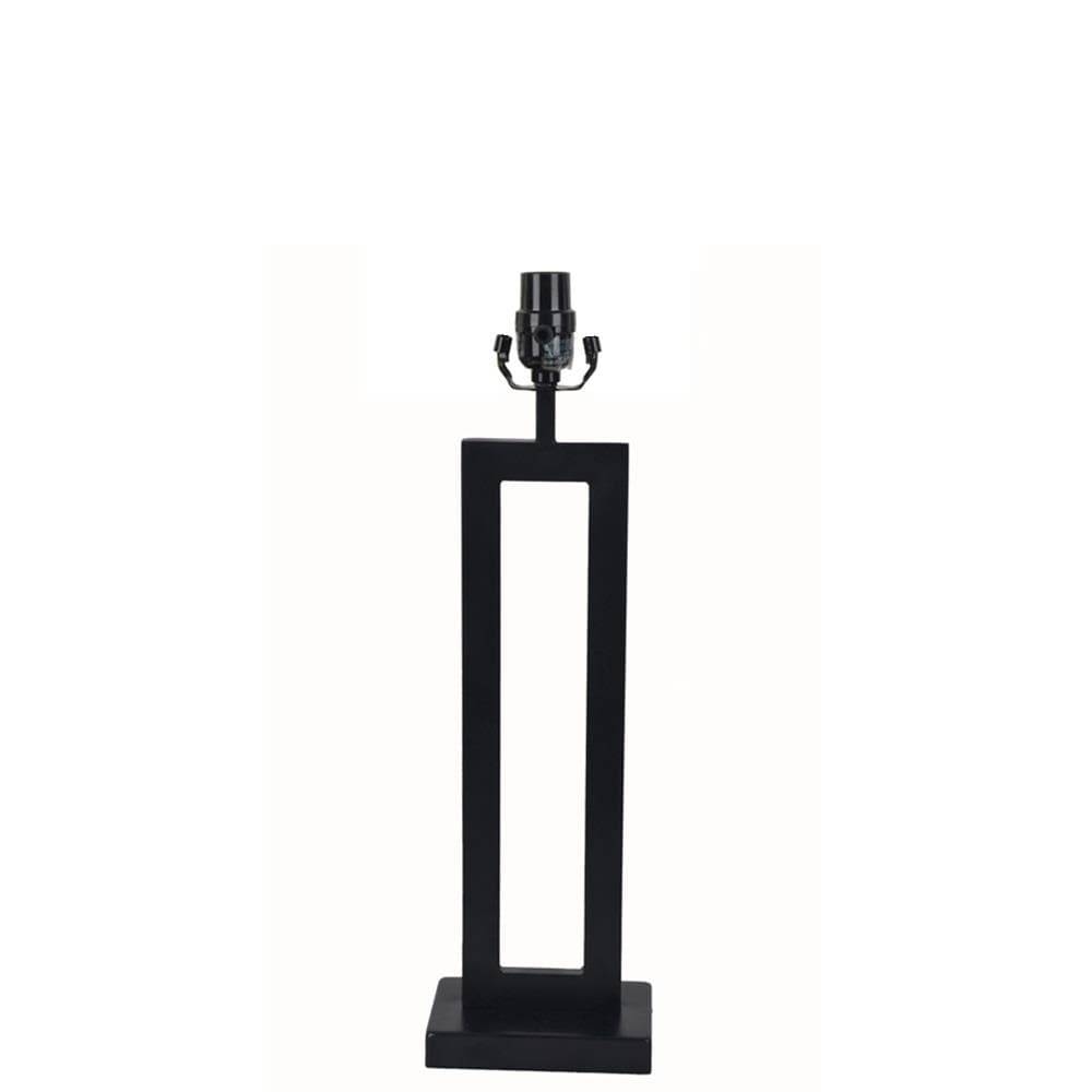 allen + roth 21-in Black Plug-In 3-Way Metal Lamp Base | LB4056