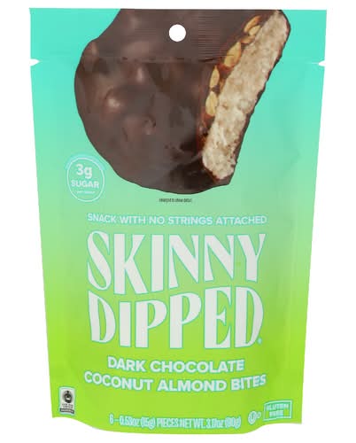 Skinnydipped Dark Chocolate Coconut Almond Bites