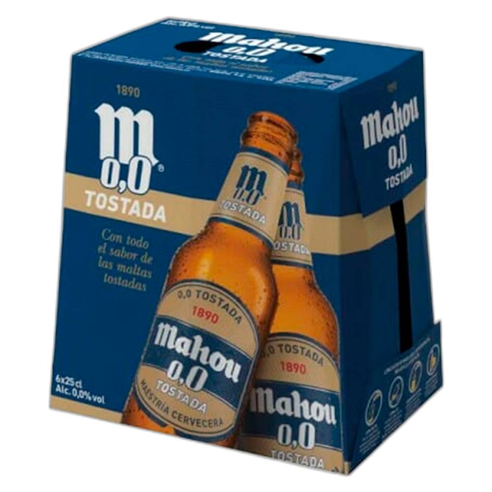 Mahou · Cerveza tostada 0.0 (6 x 250 ml)