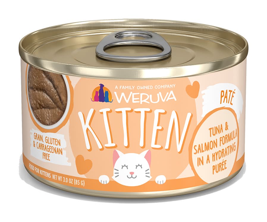 Weruva Kitten Tuna & Salmon Formula in a Hydrating Puree Canned Kitten Food (3 oz)