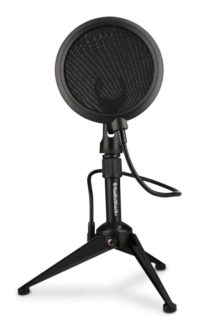 RadioShack · Soporte tripié para micrófono, negro
